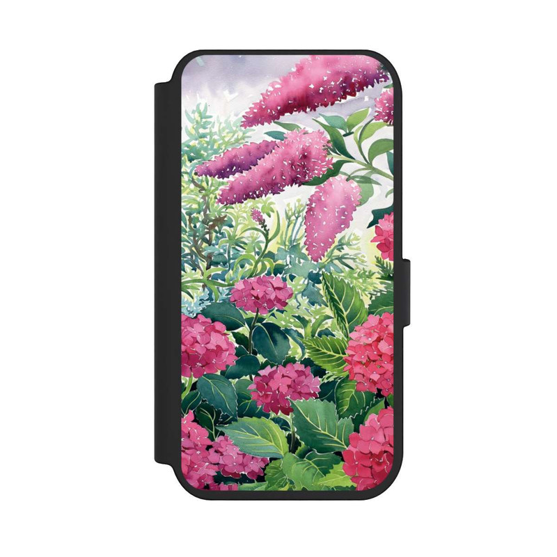 iPhone 14 Pro NIVOflip Garden Hydrangeas and Buddleia by Christopher Ryland