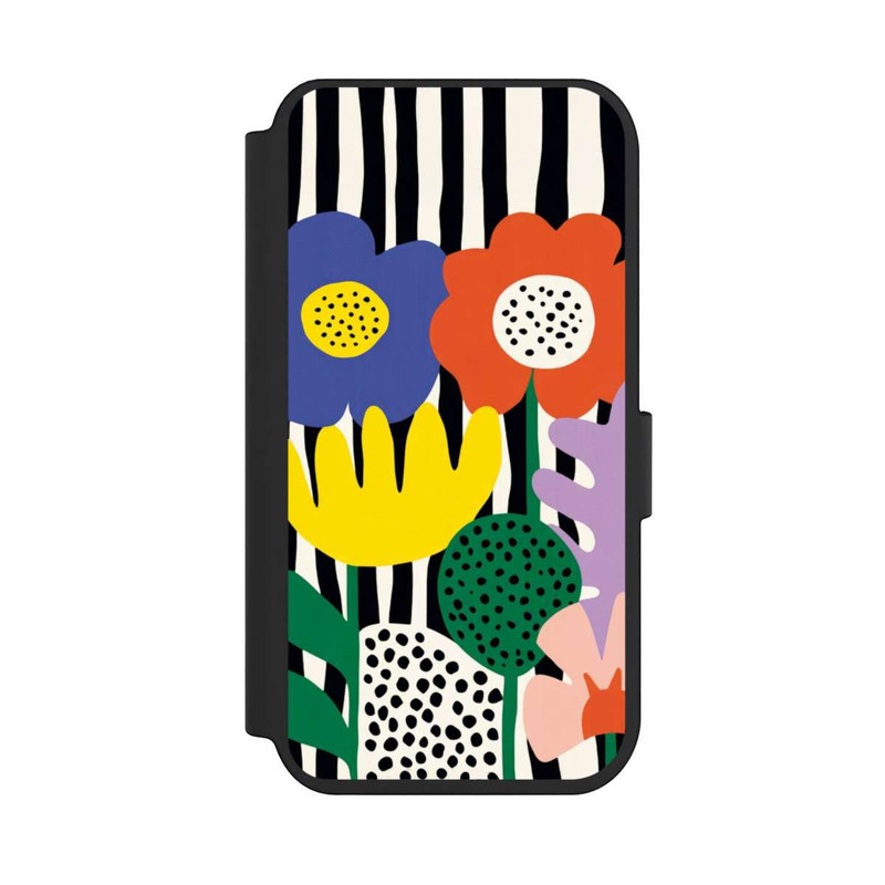 iPhone 14 Pro NIVOflip Flowers Striped Background