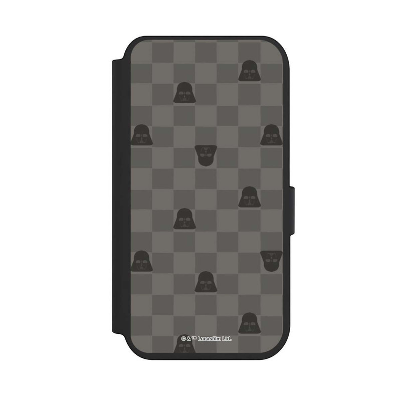 iPhone 14 Pro NIVOflip Darth Vader Schachbrettmuster Schwarz