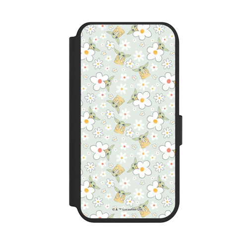 Apple iPhone 14 Pro NIVOflip Baby Yoda Blumen Muster