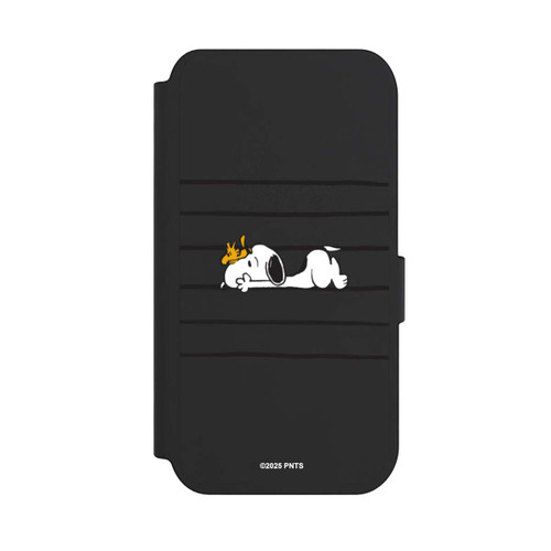 Apple iPhone 14 Pro NIVOflip Snoopy Woodstock Streifen Peanuts Transparent