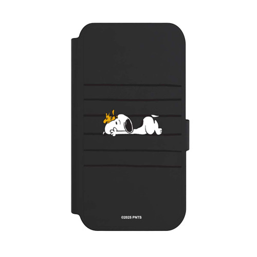Apple iPhone 14 Pro NIVOflip Snoopy Woodstock Streifen Peanuts Transparent