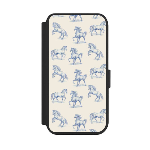 Apple iPhone 14 Pro NIVOflip Horses Pattern Toile de Jouy mit KI