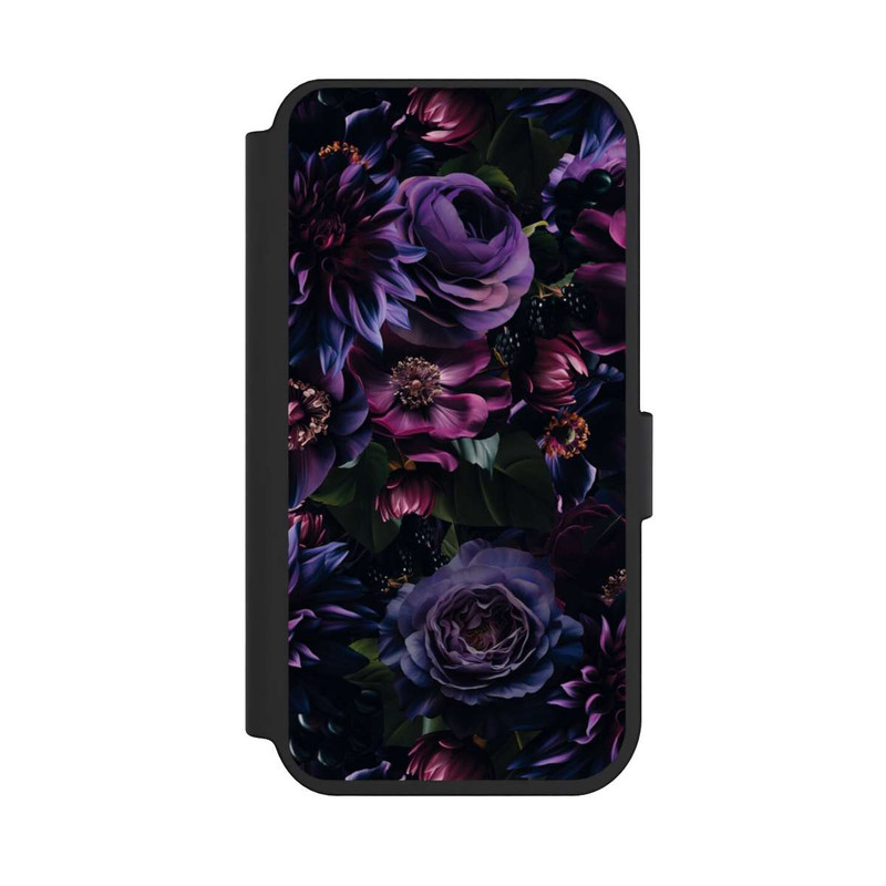 iPhone 14 Pro NIVOflip Dunkle Lila Blüten 