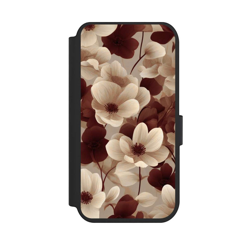 iPhone 14 Pro NIVOflip Naturfarbenes Blumenmuster mit KI