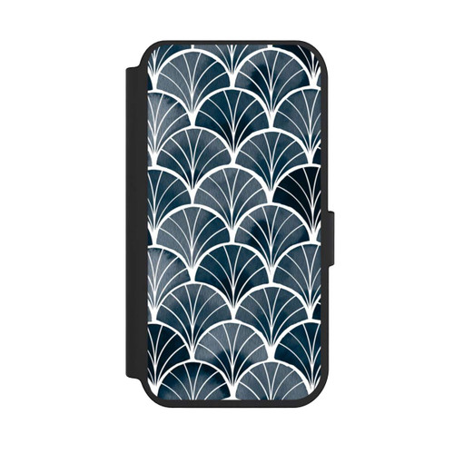 Apple iPhone 14 Pro NIVOflip Botanische Brise Art Deco Grau