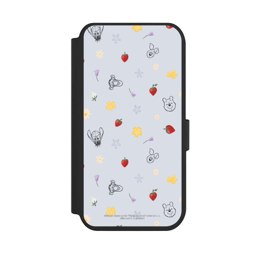 Apple iPhone 14 Pro NIVOflip Winnie Puuh und Freunde Erdbeer Muster Blau