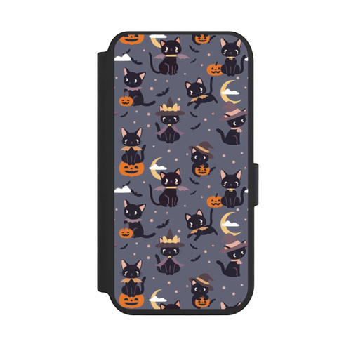 Apple iPhone 14 Pro NIVOflip Cute Halloween Witch Cats and Pumpkins