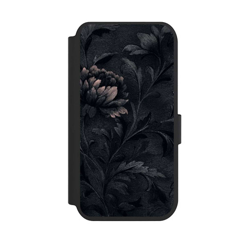 Apple iPhone 14 Pro NIVOflip Dunkles Blumenmuster Vintage