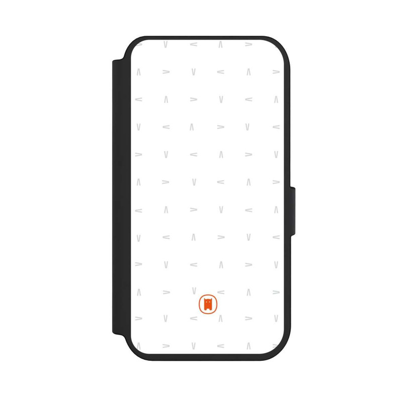 iPhone 14 Pro NIVOflip Nivocase Muster Weiss Grau