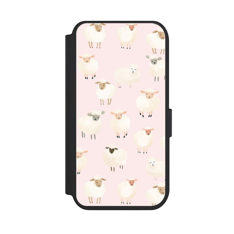 iPhone 14 Pro NIVOflip Sheep Pattern Light Pink with AI