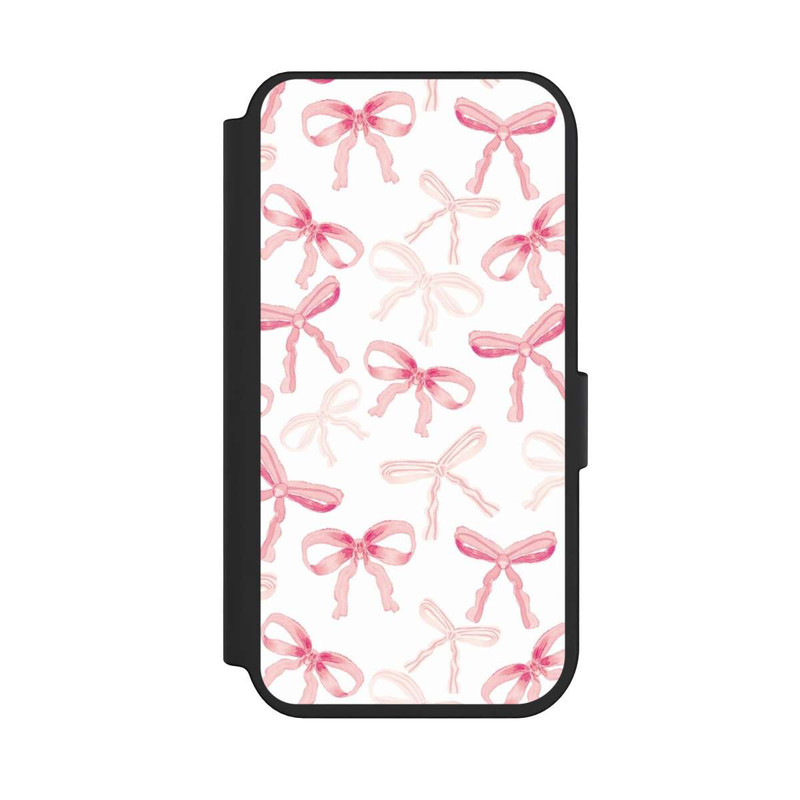 iPhone 14 Pro NIVOflip Hell Rosa Schleifen Muster