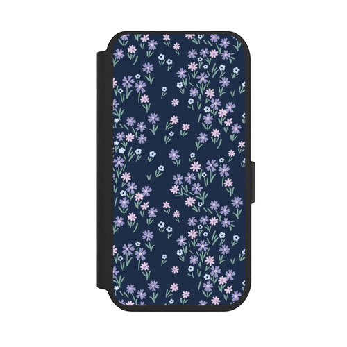 Apple iPhone 14 Pro NIVOflip Dark Blue Floral Theme
