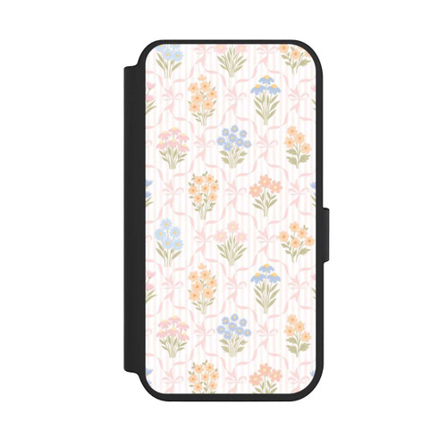 Apple iPhone 14 Pro NIVOflip Vintage Frühlingsblumenstrauß im Cottagecore Stil