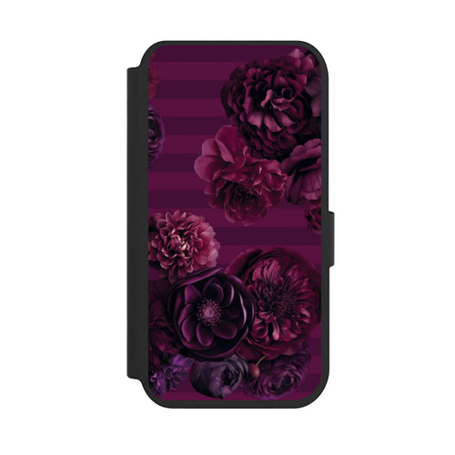 Apple iPhone 14 Pro NIVOflip Majestic Baroque Blossom Dream Burgundy Pink mit KI