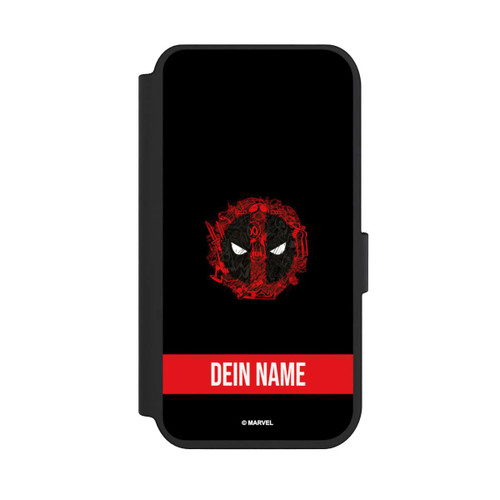Apple iPhone 14 Pro NIVOflip Deadpool Logo Personalisierbar