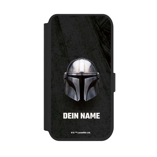 Apple iPhone 14 Pro NIVOflip Star Wars Mandalorian Black Helmet Personalisierbar