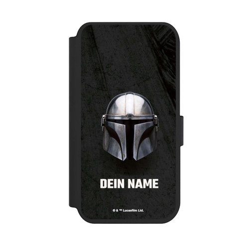 Apple iPhone 14 Pro NIVOflip Star Wars Mandalorian Black Helmet Personalisierbar