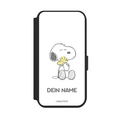 Apple iPhone 14 Pro NIVOflip Snoopy And Woodstock Cuddling Personalisierbar