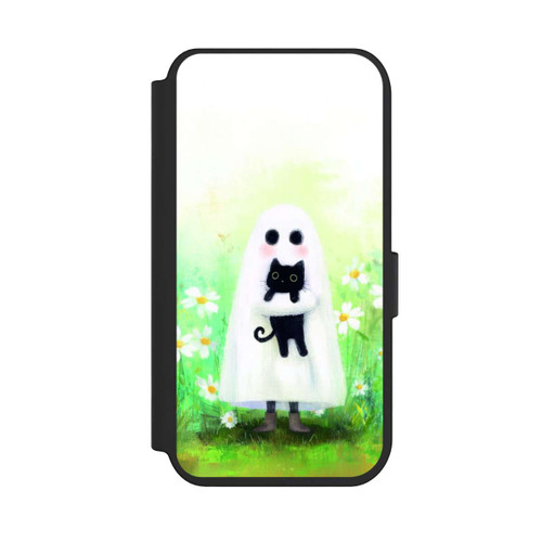 Apple iPhone 14 Pro NIVOflip Geist und Katze Halloween mit KI