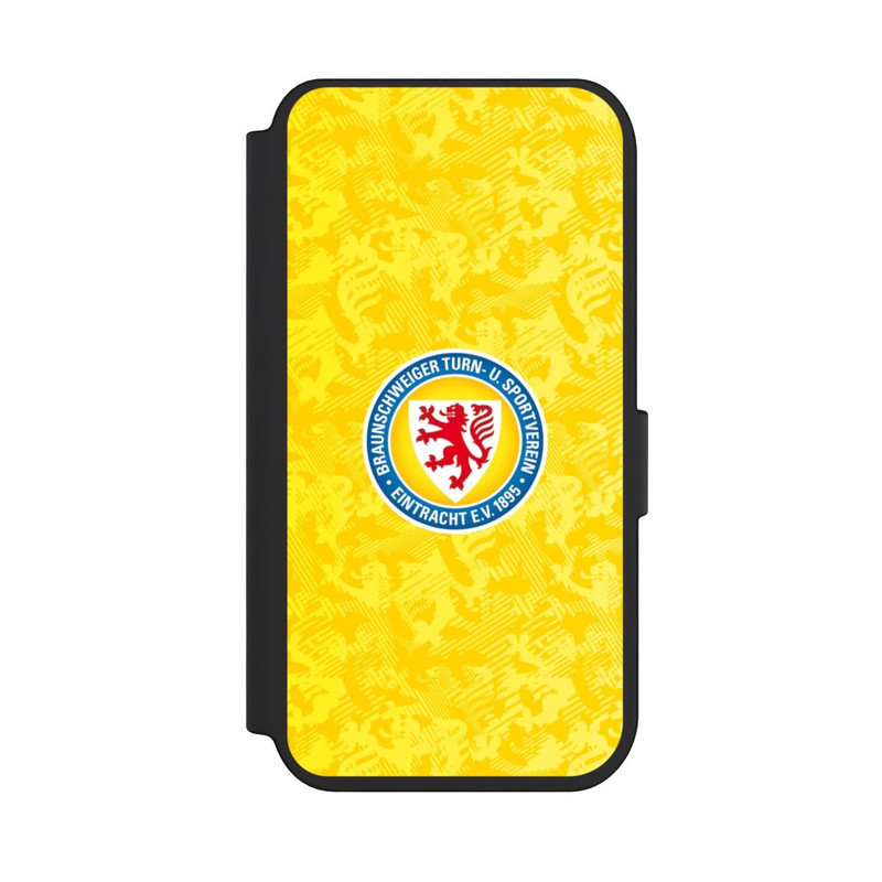 iPhone 14 Pro NIVOflip Eintracht Braunschweig Lion Pattern Yellow