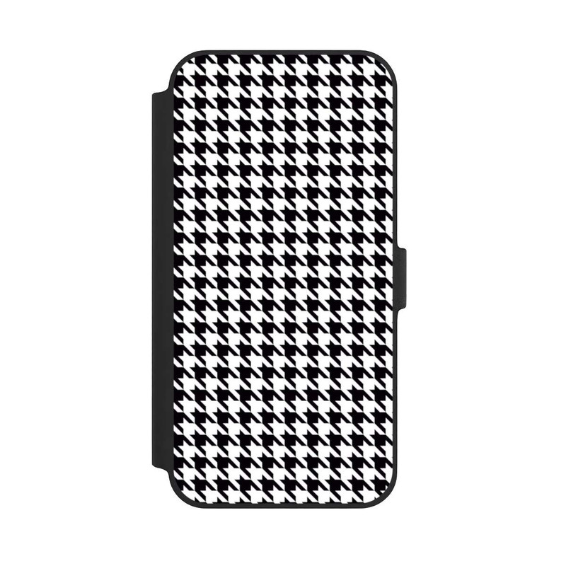 iPhone 14 Plus NIVOflip Houndstooth black-white