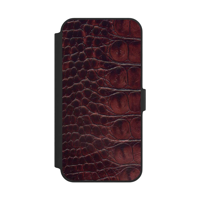 iPhone 14 Plus NIVOflip Cuir de Crocodile