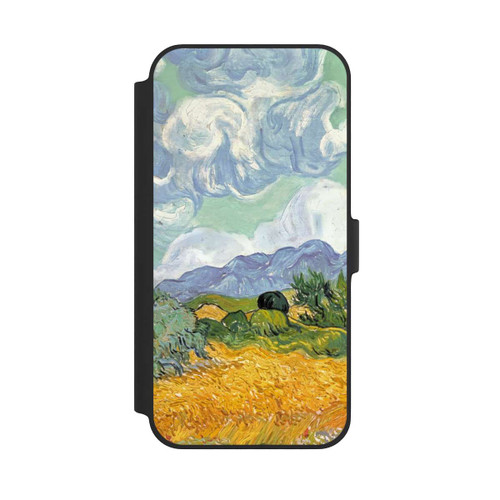 Apple iPhone 14 Plus NIVOflip Weizenfeld mit Zypressen