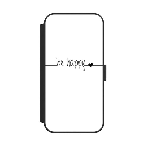 Apple iPhone 14 Plus NIVOflip Be Happy Weisser Hintergrund