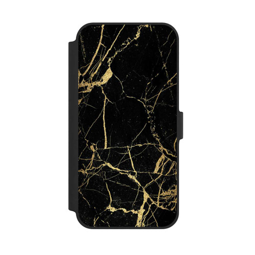 Apple iPhone 14 Plus NIVOflip Marbre Noir et Or