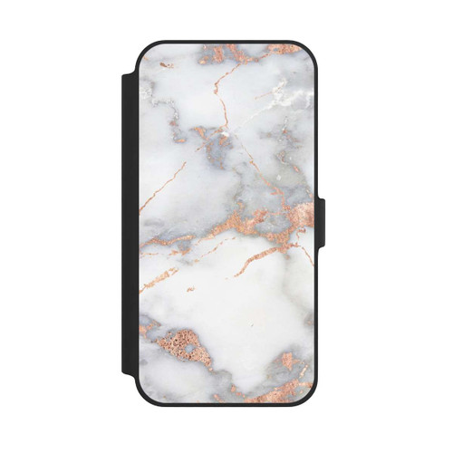 Apple iPhone 14 Plus NIVOflip Marbre Blanc et Doré