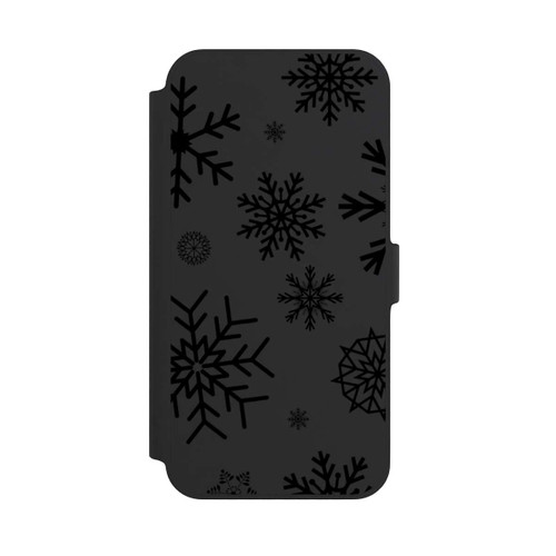 Apple iPhone 14 Plus NIVOflip Blue Snowflakes ohne Hintergrund