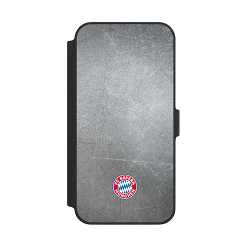 Apple iPhone 14 Plus NIVOflip Klassisches FCB Logo Klein - Bunt auf Metalllook
