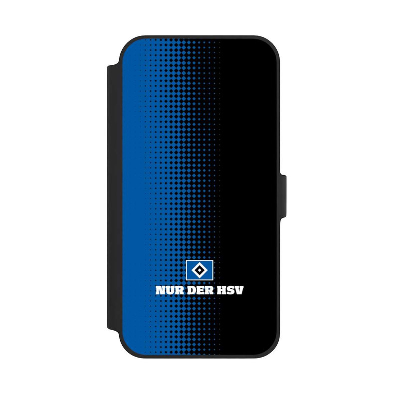 iPhone 14 Plus NIVOflip Nur der HSV - Rautenraster Schwarz