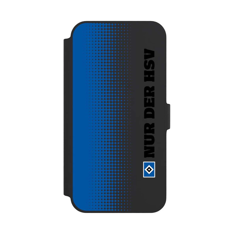 iPhone 14 Plus NIVOflip Nur der HSV - Rautenraster Blau - ohne Hintergrund