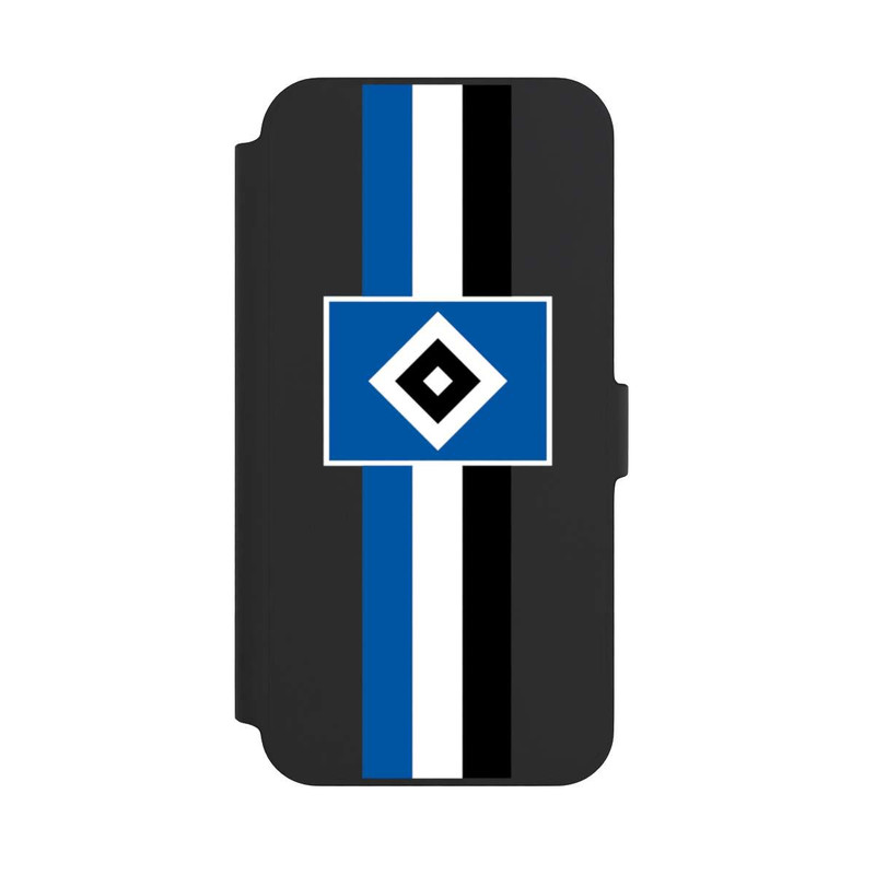 iPhone 14 Plus NIVOflip HSV Streifen - Blau-Weiß-Schwarz - ohne Hintergrund