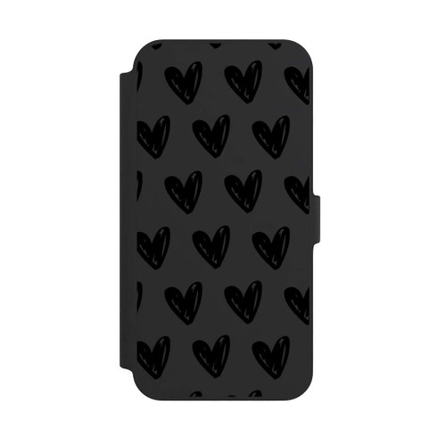 Apple iPhone 14 Plus NIVOflip Herzen Schwarz ohne Hintergrund