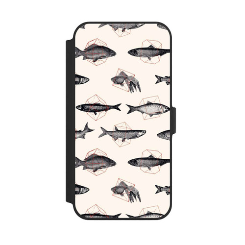 Apple iPhone 14 Plus NIVOflip Fische in Geometrie