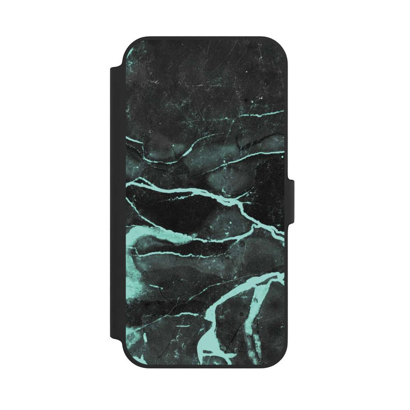 iPhone 14 Plus NIVOflip Grauer und blauer Marmor