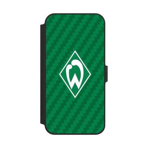 Apple iPhone 14 Plus NIVOflip Carbonlook - Werder Bremen