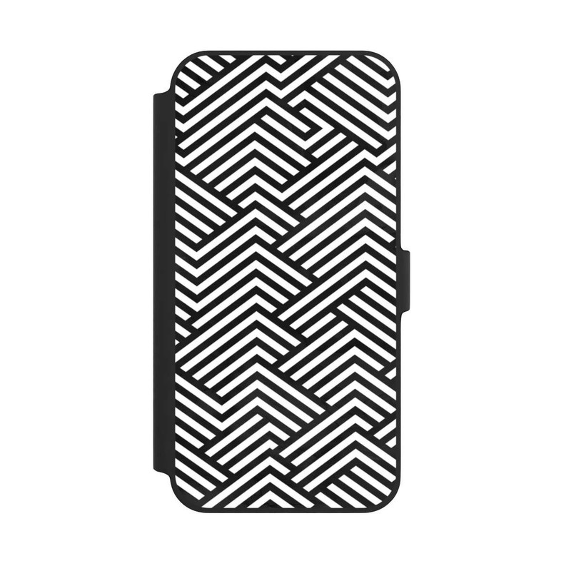 iPhone 14 Plus NIVOflip ZigZag noir et blanc