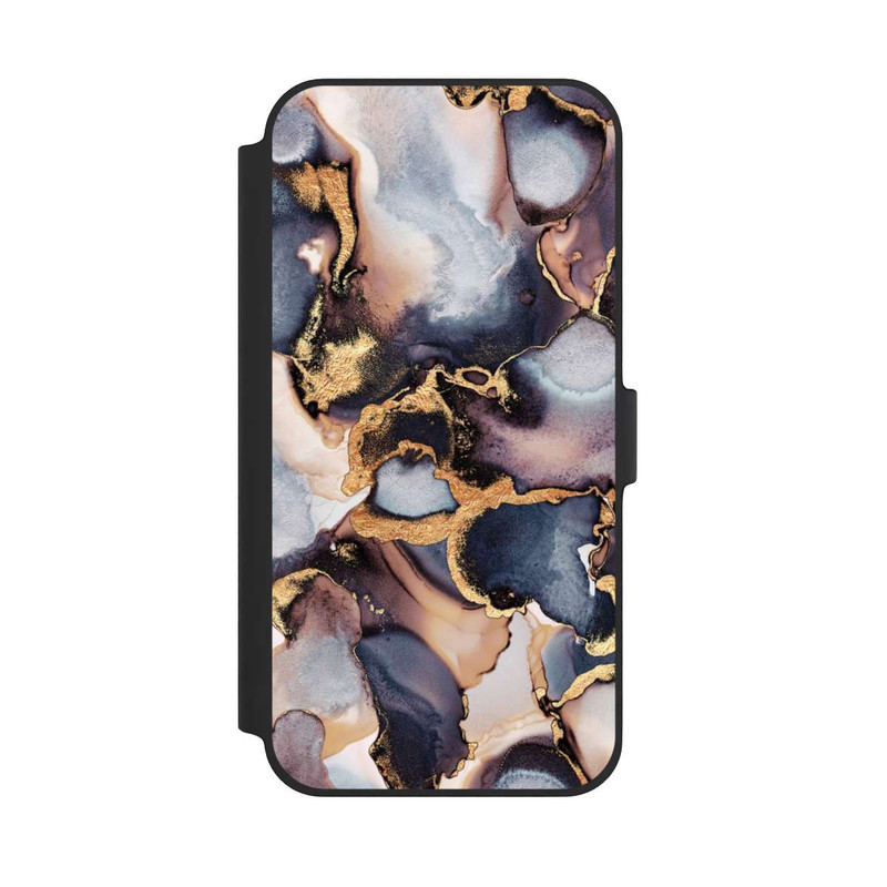 iPhone 14 Plus NIVOflip Impression Dreamy Ink Gris Or