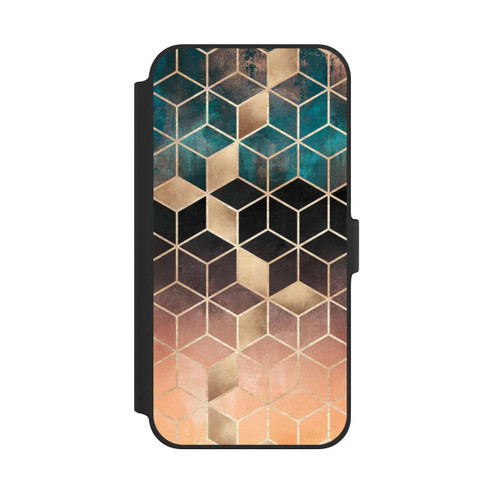 Apple iPhone 14 Plus NIVOflip Cubes de rêve imprimé doré