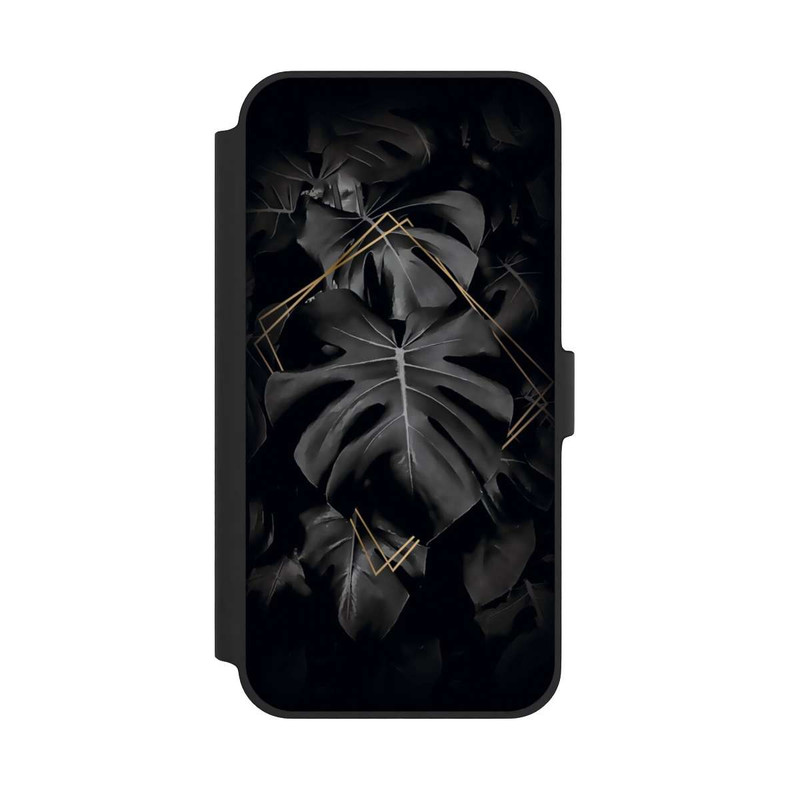 iPhone 14 Plus NIVOflip Schwarze Blätter
