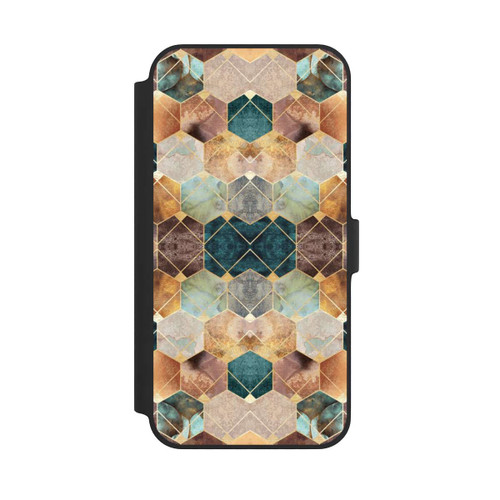 Apple iPhone 14 Plus NIVOflip Natural Hexagons And Diamonds