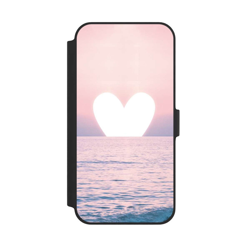 iPhone 14 Plus NIVOflip Herz-Sonnenuntergang