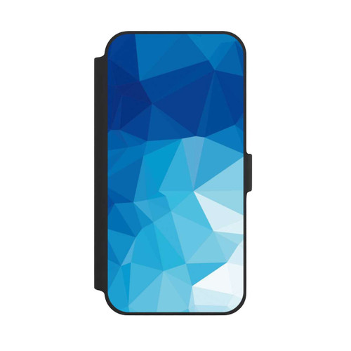 Apple iPhone 14 Plus NIVOflip Mosaïque Polygonale Bleue