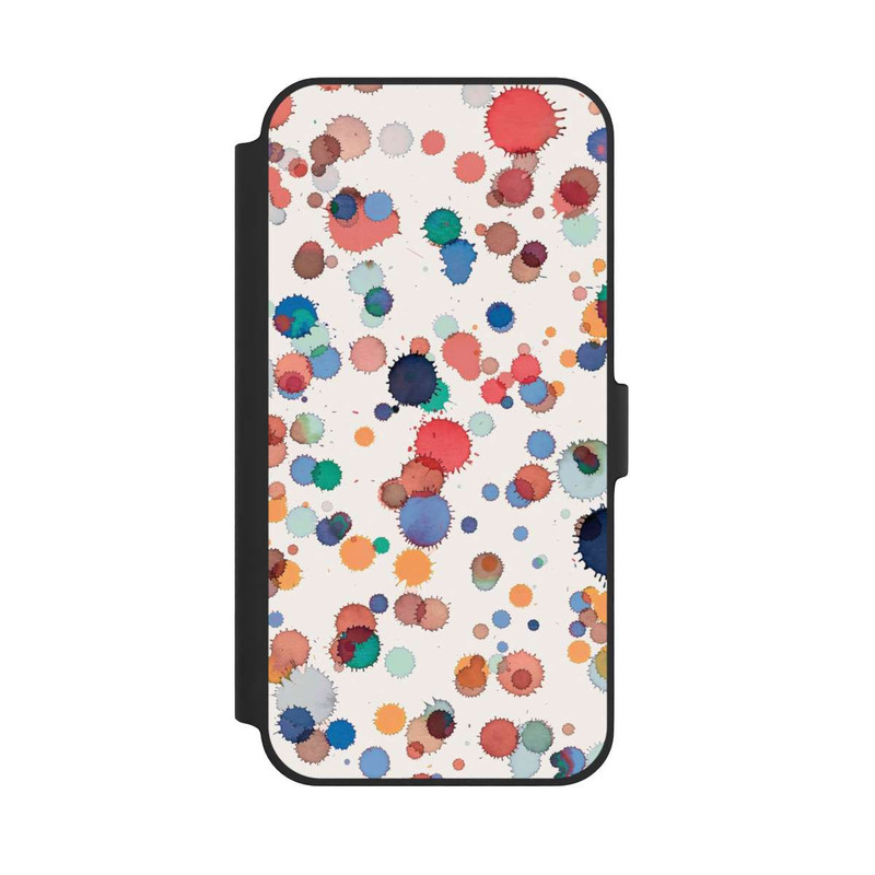 iPhone 14 Plus NIVOflip Drops Watercolor Texture Blue Yellow