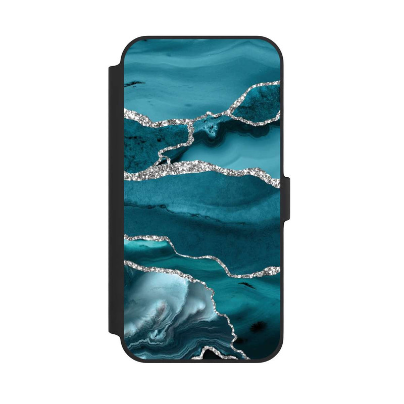iPhone 14 Plus NIVOflip Gletscher Eis Marmor