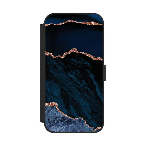 Apple iPhone 14 Plus NIVOflip Nacht Blau Marmor Landschaft
